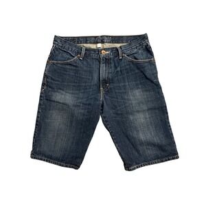 VTG Levis SilverTab Mens Dark Wash Denim Shorts Jorts Sz 34